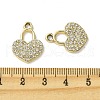 UV Plating Alloy Rhinestone Pendants FIND-B039-02G-03-3