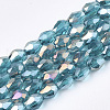 Electroplate Glass Beads Strands EGLA-T013-05C-1
