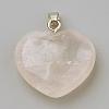 Natural Rose Quartz Pendants G-S219-18L-2