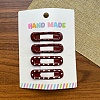Metal Enamel Snap Hair Clips PW-WG7630D-01-1