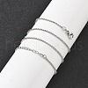 Brass Ball Chains Necklaces for Women NJEW-D302-21P-1