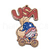 Printed Wood Pendants FIND-H003-01A-1