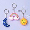 PVC Plastic Pendant Keychain KEYC-YW0001-11-4