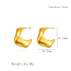 Stylish Stainless Steel Nuggets Stud Earrings NX6742-6