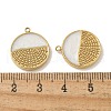 304 Stainless Steel Enamel Pendants STAS-I322-87G-03-3