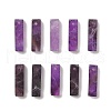 Natural Amethyst Pendants G-L593-01H-1