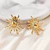 304 Stainless Steel Stud Earrings EJEW-D319-11G-2