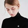 SUPERFINDINGS 6Pcs Alloy Rhinestone Brooches JEWB-FH0001-45P-6