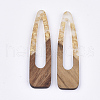 Resin & Walnut Wood Big Pendants X-RESI-S358-99H-2