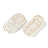 Spray Painted Transparent Glass Connector Charms X1-GLAA-H035-06A-2