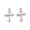 Rack Plating Alloy Rhinestoneand Pendants FIND-M038-16P-1
