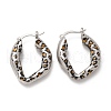 Brass Hoop Earrings EJEW-Q015-12A-P-2