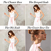 Satin Cloth Ribbon Wrap Around Chain Belt AJEW-WH0314-198D-6