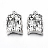 Tibetan Style Alloy Pendants TIBE-S323-077AS-RS-1