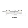 316L Surgical Stainless Steel Nipple Barbells WG3FCD0-04-1