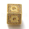 Brass Cubic Zirconia Beads KK-Q818-01Q-G-1