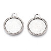 Tibetan Style Alloy Pendant Cabochon Settings PALLOY-N178-10AS-1