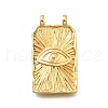 Rectangle Brass Pendants KK-S508-03D-G-1