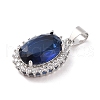 Brass Micro Pave Cubic Zirconia Pendants ZIRC-I066-05A-02-2