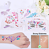 Globleland 12 Sets 12 Styles Self Adhesive Acrylic Rhinestone Face Gems Stickers AJEW-GL0004-49-3
