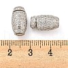 925 Sterling Silver with Rhinestone Screw Clasps STER-B005-40G-6
