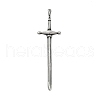 304 Stainless Steel Big Pendants STAS-Z097-16AS-1