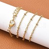 PVD Vacuum Plating 304 Stainless Steel Necklaces X-NJEW-E080-14G-4