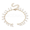 Handmade Glass Beaded Chain Link Bracelet Making AJEW-JB01150-30-1