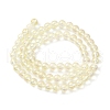 Transparent Electroplate Glass Beads Strands GLAA-T032-T6mm-C02-2