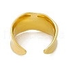 Ion Plating(IP) 304 Stainless Steel Cuff Ring for Women RJEW-C060-45G-3