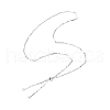 304 Stainless Steel Flat Bar Link Chain Necklace Making AJEW-JB01348-02-1