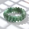 Bicone Natural Green Aventurine Beads Stretch Bracelets for Women Men BJEW-C097-05D-2