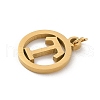 304 Stainless Steel Charms
with Jump Ring STAS-R001-02G-T-2