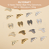 Olycraft 48Pcs 12 Styles Tibetan Style Alloy Cabochons MRMJ-OC0003-84-4