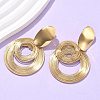 304 Stainless Steel Dangle Stud Earrings EJEW-C142-18G-3