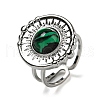 304 Stainless Steel Open Cuff Rings STAS-Z060-17P-2