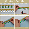 Polyester Lace Ribbon with Plastic Charms Tassel DIY-WH0656-11A-4
