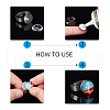Non-Tarnish Adjustable 304 Stainless Steel Finger Rings Components STAS-F149-21P-C-6