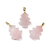 Natural Rose Quartz Pendants G-A203-01J-1