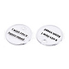Transparent Acrylic Pendants TACR-T028-28-2