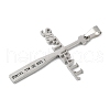 304 Stainless Steel Big Pendants STAS-U040-04P-2