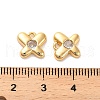 Brass Cubic Zirconia Charms KK-D300-04G-3