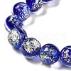 Handmade Dichroic Foil Glass Beads Strands DICH-U001-10B-3