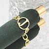Brass Open Cuff Rings for Women RJEW-K289-01G-J-1