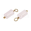 Natural White Jade Cloumn Pendants STAS-H221-04G-05-2