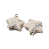 Synthetic Turquoise Pendants G-G075-13A-2