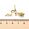 Brass Micro Pave Cubic Zirconia Cuff Rings RJEW-D308-03G-B-5