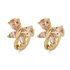 Brass Hoop Earrings EJEW-R016-10G-01-4