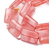 Cherry Quartz Glass Beads Strands G-L605-E02-01-4