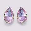 K9 Glass Rhinestone Pendants GLAA-K034-K01-1